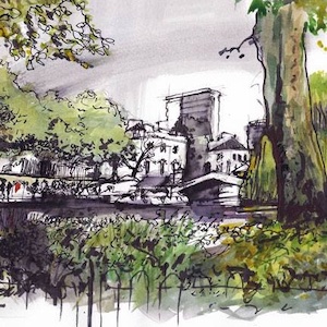 drawing of The Regents Canal
